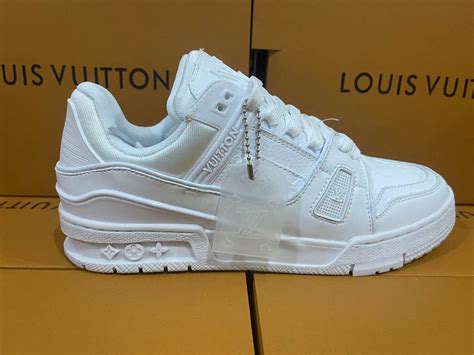 basket louis vuitton blanche|louis vuitton trainer sneakers.